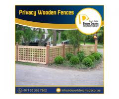 Wooden Louver Fence Uae | Wooden Slatted Fence Uae.