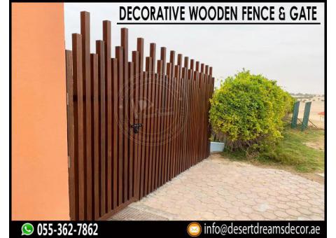 Free Standing Wooden Fence Supplier in Uae | Events Fence | Natural Wood Fence Uae.