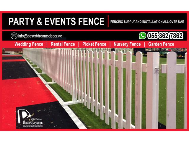 Party Fence | Events Fence | Wedding Fence | Kids Fence | Garden Fence Uae.