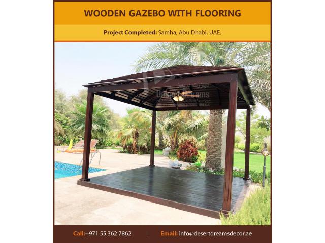Supply and Installation Wooden Gazebo All Over Uae.