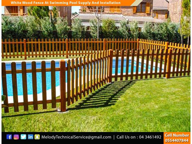 Swimming Wooden Fence in Dubai | Kids Privacy Fence Dubai