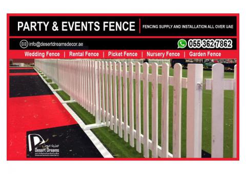 Events Fences | Wedding Fences | Rental Fences | Fences Suppliers in Uae.
