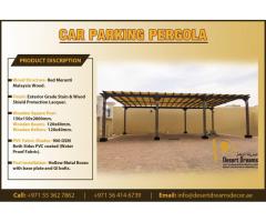Sun protection Car Park Pergola in UAE.