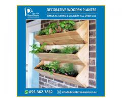 Decorative Wooden Planter Box Manufacturer and Supplier All Over Uae.