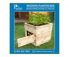 Decorative Wooden Planter Box Manufacturer and Supplier All Over Uae.