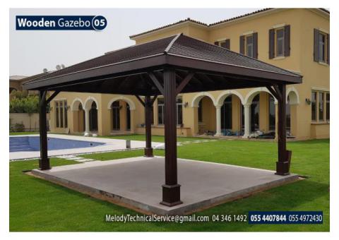 Wooden Gazebo Suppliers in Abu Dhabi | Gazebo With Decking | Garden Gazebo In UAE