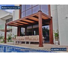 Pergola For Garden in Dubai | Seating Area Pergola Dubai | Wooden Pergola In UAE