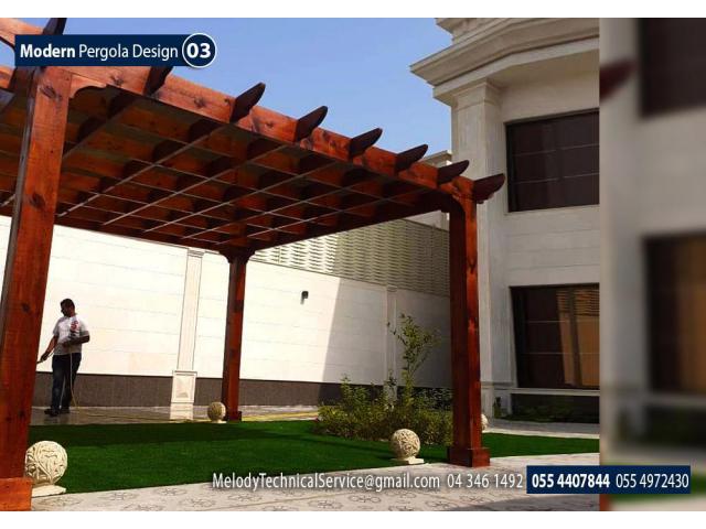 Pergola For Garden in Dubai | Seating Area Pergola Dubai | Wooden Pergola In UAE