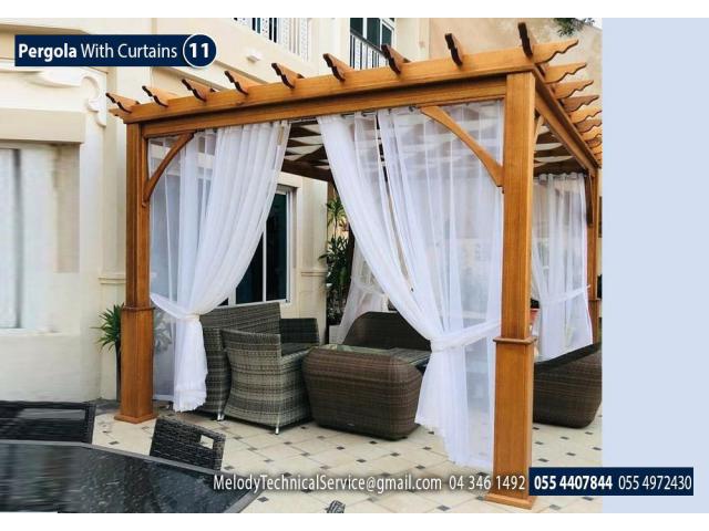 Pergola For Garden in Dubai | Seating Area Pergola Dubai | Wooden Pergola In UAE