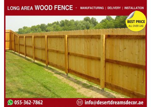Tall Height Wooden Fence | Long Area Fence | Horse Riding Area Fence | Desert Area Fence.