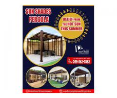 Sun Shades Wooden Pergola Uae | Relief From The Hot Sun in Summer.