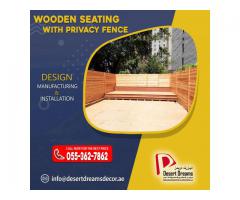 Outdoor Wooden Furniture Manufacturer in Uae | Wooden Benches and Planters in UAE.