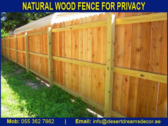 Garden Wooden Fencing Work and Landscaping Work in Uae.