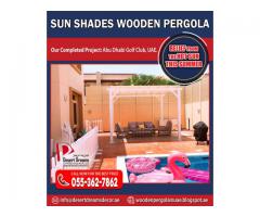 Sun Shades Pergola | White Pergola Design | Seating Area Sun Shades in Uae.
