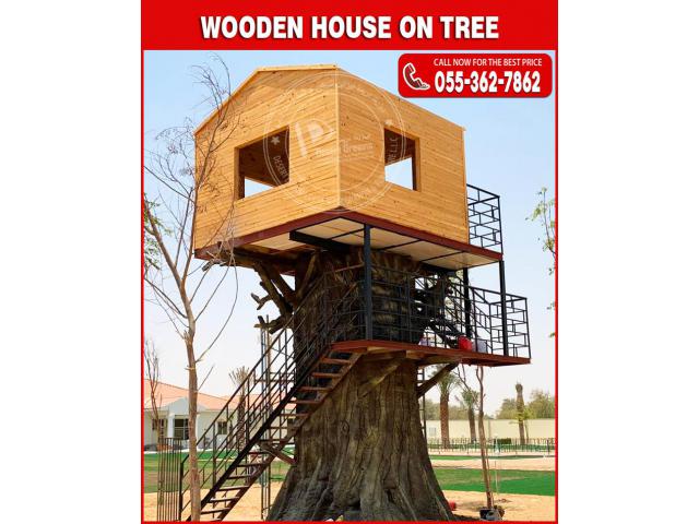 Wooden Cat House in Uae | Wooden Dog House | Wooden Tree House | Kids Play House | UAE.