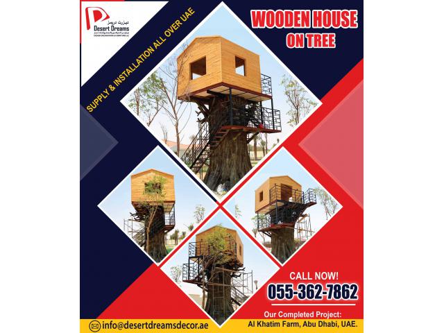 Wooden Cat House in Uae | Wooden Dog House | Wooden Tree House | Kids Play House | UAE.