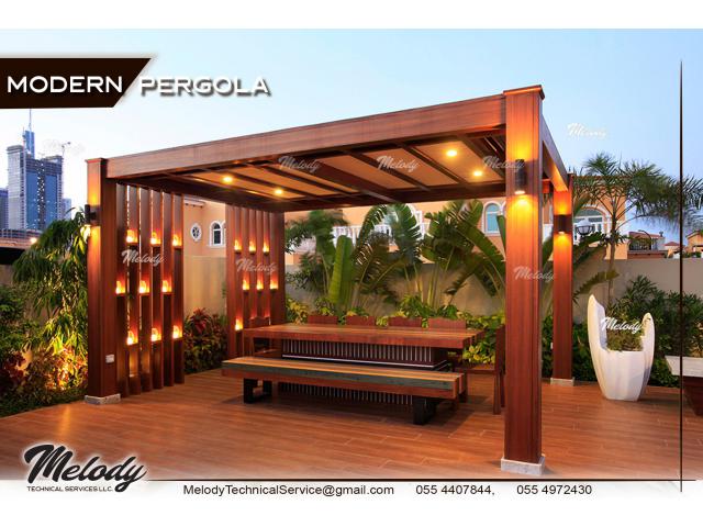 Pergola Suppliers in Abu Dhabi | Wooden Pergola | Garden Pergola in UAE