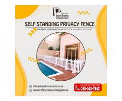 Swimming Pool Privacy Fences Dubai | Vertical Fence | Horizontal Fence | Uae.
