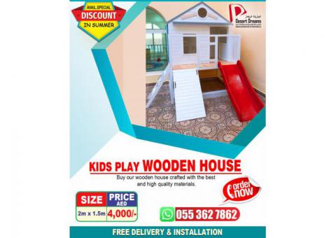 Kids Play Wooden House Suppliers in UAE. AED- 4,000/-