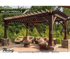 Free Stand Pergola in Dubai  Mashrabiya Pergola Dubai  Wooden Pergola