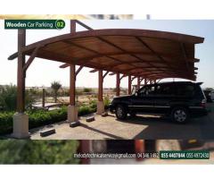 Wooden Car Parking Shades in Dubai | Car Parking Wooden Shades in Abu Dhabi