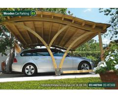 Wooden Car Parking Shades in Dubai | Car Parking Wooden Shades in Abu Dhabi