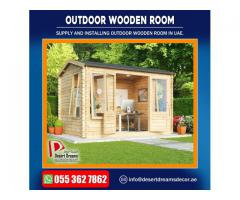 Outdoor Wooden Rooms Manufacturer in Uae | Outdoor Wooden Shower.