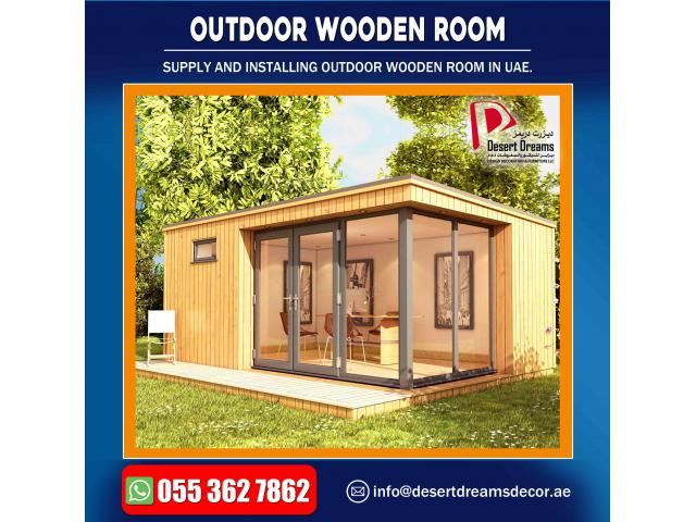Outdoor Wooden Rooms Manufacturer in Uae | Outdoor Wooden Shower.