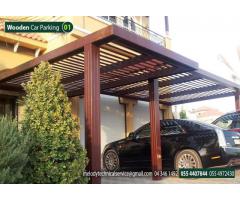 Car Parking Wooden Shade In Dubai | Car Parking Pergola in Dubai