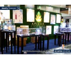 Rental Jewelry Showcase in Dubai | Wooden Display Stand in Dubai
