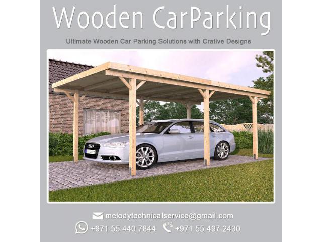 Wooden Car Parking | Car Parking Pergola Suppliers | Car Parking Shade in Abu Dhabi |