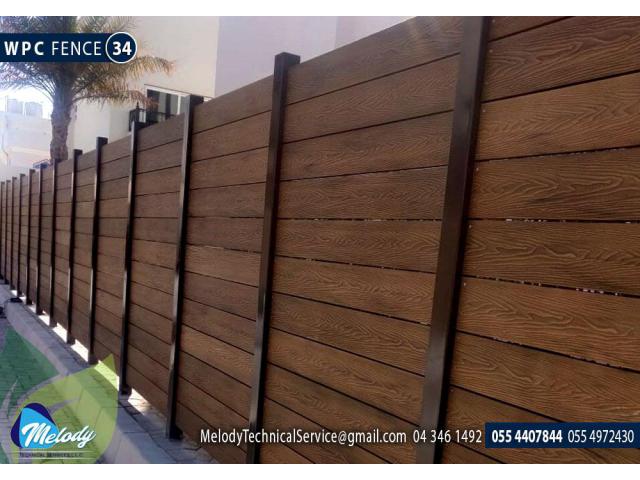 Garden Fence In Dubai | Fence Near Swimming Pool | Privacy Wooden Fence Dubai