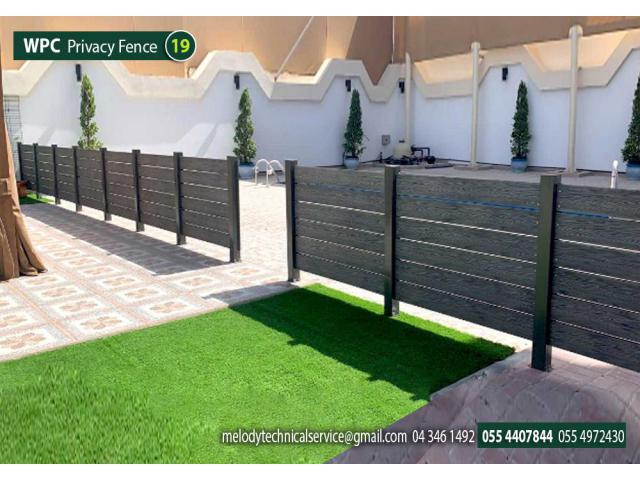 WPC Fence |Privacy Fence in Khalifa City | Composite wood Fence Suppliers in UAE