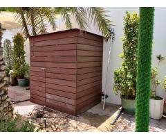 WPC Outdoor Store Room | WPC Store Room in Garden | WPC Shower Room