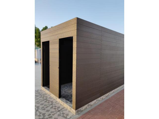 WPC Outdoor Store Room | WPC Store Room in Garden | WPC Shower Room