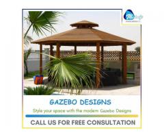 Gazebo At Swimming Pool | Gazebo Suppliers In UAE | Wooden gazebo in Abu Dhabi