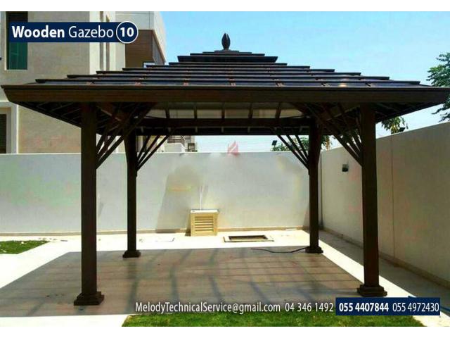 Wooden Gazebo In Abu Dhabi | Octagonal Gazebo | Gazebo Suppliers in UAE
