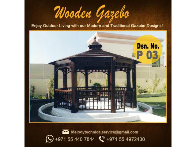 Wooden Gazebo | Octagonal Gazebo | Hexagonal Gazebo Suppliers UAE