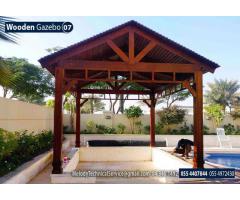 Garden Gazebo | Wooden Roof Gazebo | Gazebo Suppliers in Dubai, Abu Dhabi