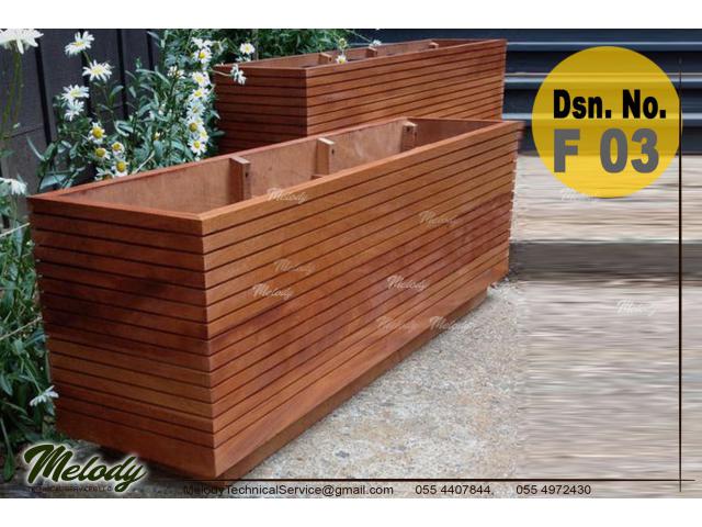 Garden Planters Box in Abu Dhabi | Wooden Planters Box In Abu Dhabi