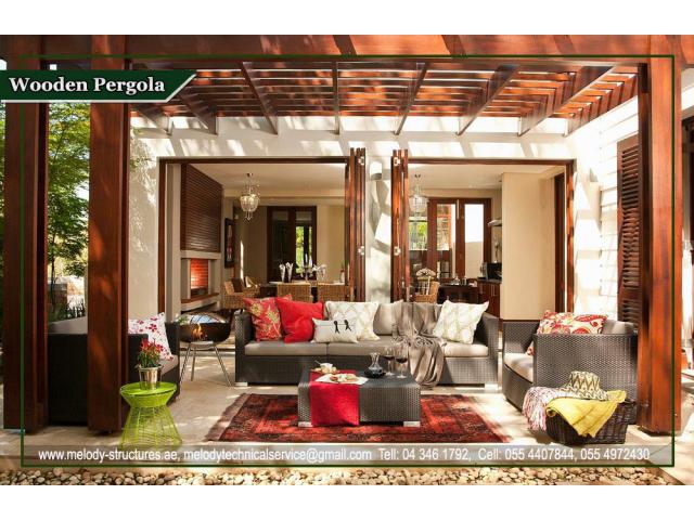 Pergola Manufacturer in Dubai | Patio Pergola Suppliers | Wall Attached Pergola |