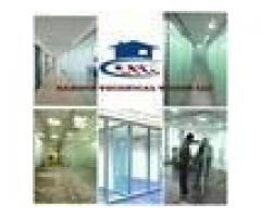 OFFICE GLASS PARTITION DISMANTLING, DISPOSING AND RE INSTALLATION SERVICES 052-5868078