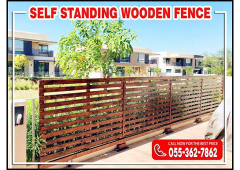 Wooden Slatted Fences in Uae | Privacy Slatted Panels.