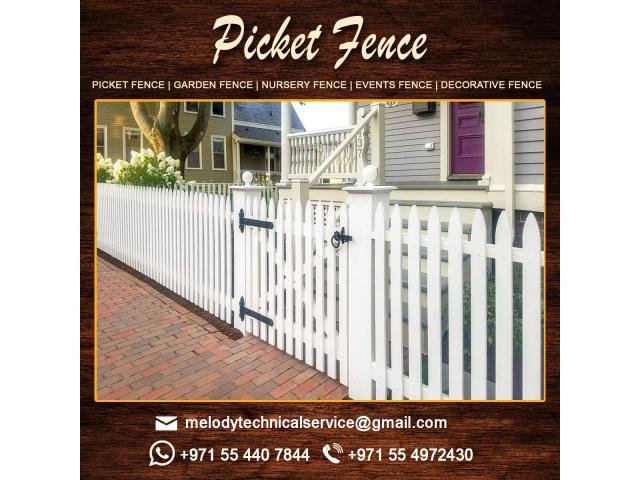 Picket Fence in Dubai | Swimming Pool Fence | Garden Fence | Suppliers in Dubai | in UAE
