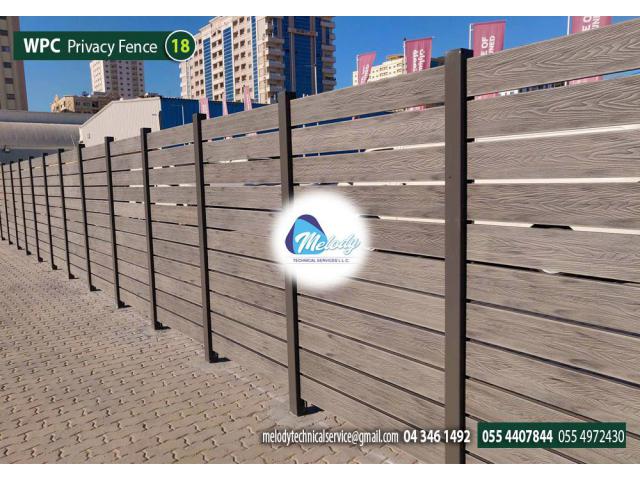 WPC Fence in Garden Area | WPC Decking in Outdoor & Garden Area Suppliers in Dubai