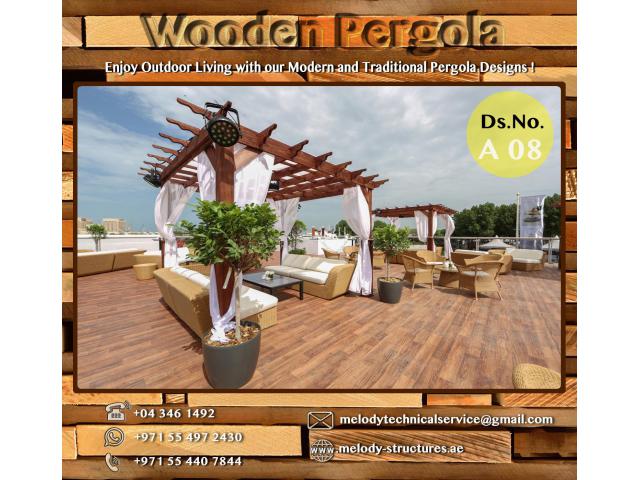 Pergola | Pergola Suppliers in Dubai | Wooden Pergola in Meadows