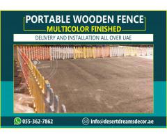 Nursery Wooden Fences Abu Dhabi | White Picket Fences | Garden Fencing Works Abu Dhabi.