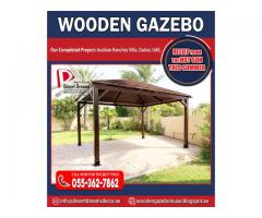 Supply and Install African Wood Gazebo | Malaysia Wood Gazebo | Pine Wood Gazebo in Uae.