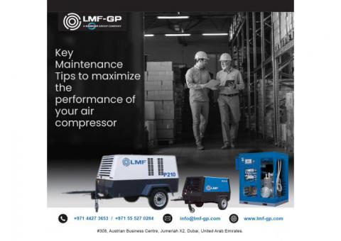 Key Maintenance Tips to maximize the performance of your air compressor