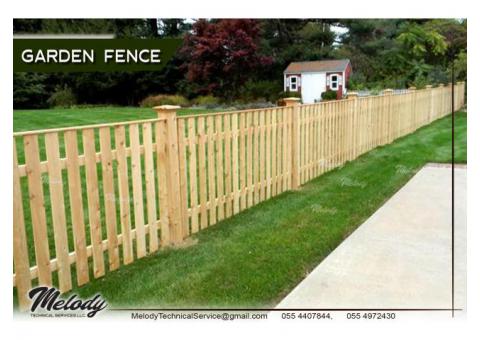 Wooden Fence Suppliers in Dubai | Picket Fence | Swimming Pool Fence | Kids Play Ground Fence